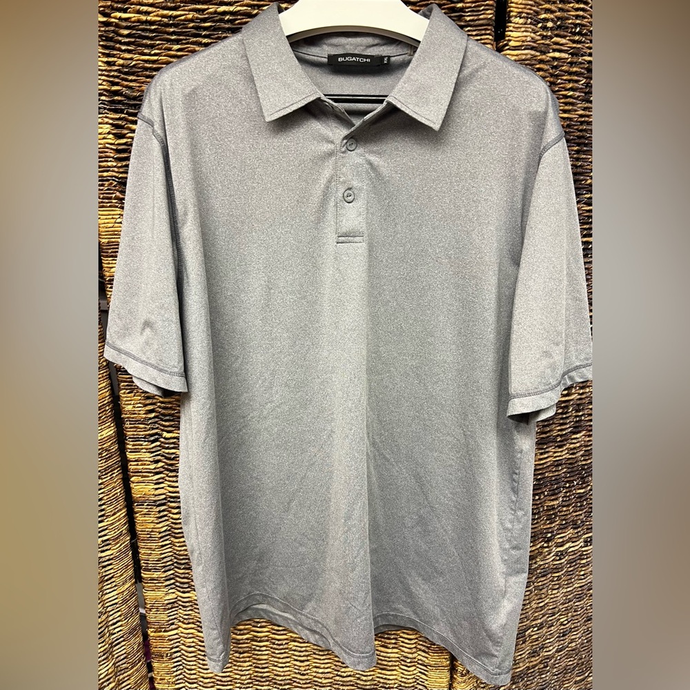 Bugatchi Gray Polo Shirt for‎ Men- Size:XXL